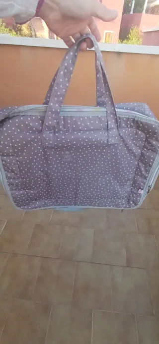 Bolsa hospital bebé lunares