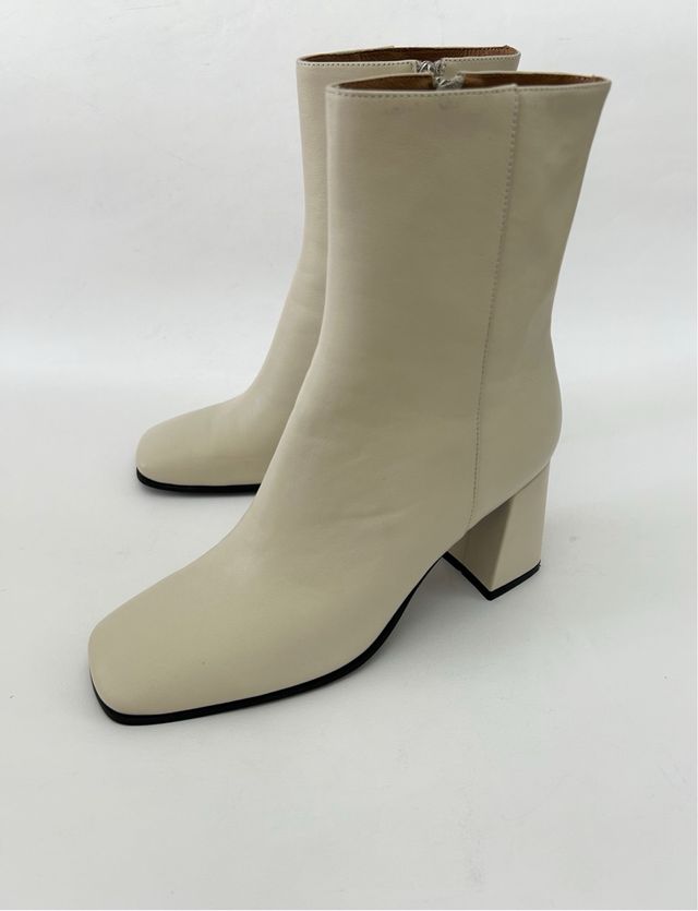 Stivaletti Bibi Lou Pelle Beige Tg 40 Nuovi