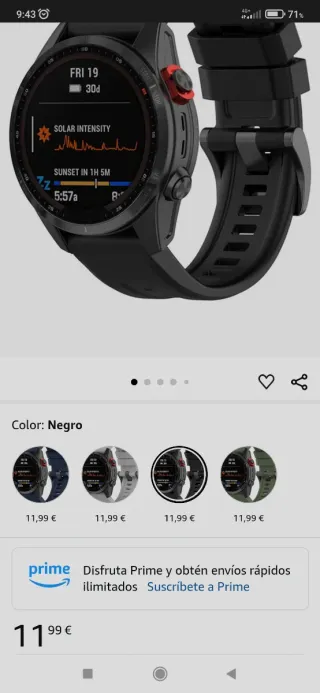 Correas de reloj 20/22mm.