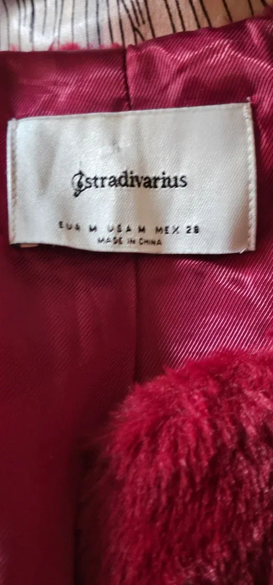 Chaqueta pelo Stradivarius Talla M