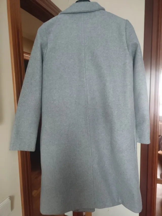 Abrigo largo gris ZARA mujer