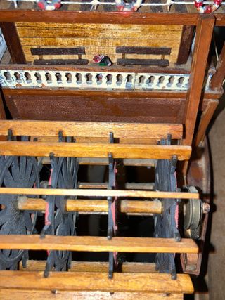 Maqueta Barco Vapor Ruedas Misisipi