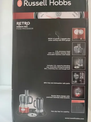 Procesador de Alimentos Russell Hobbs Rojo