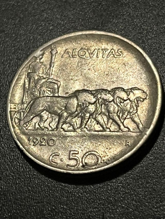50 Centesimi 1920 - Vittorio Emanuele III
