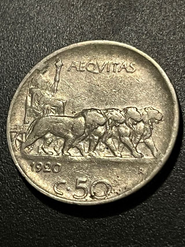 50 Centesimi 1920 - Vittorio Emanuele III