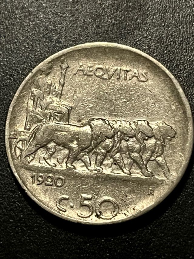 50 Centesimi 1920 - Vittorio Emanuele III