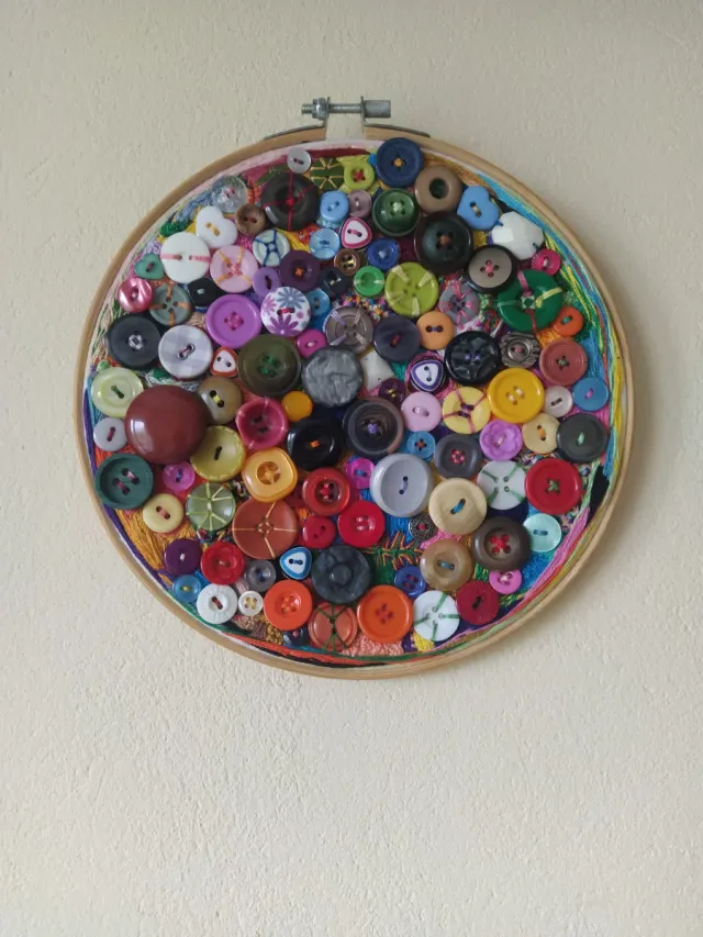 Adorno Bastidor con Botones