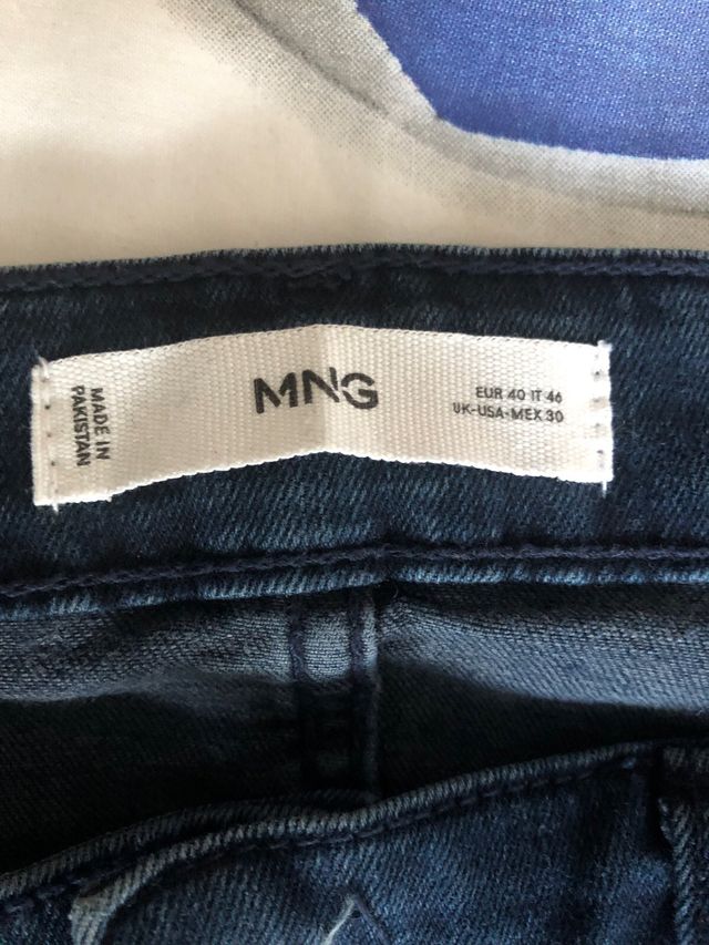 Pantalón vaquero Mango azul