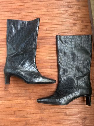 Botas H&M efecto piel cocodrilo