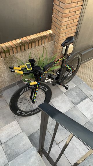 Cabra BMC Di2 + rodillo bkool air