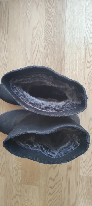 Botas de piel negras talla 40