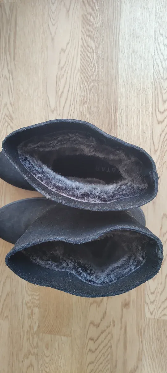 Botas de piel negras talla 40