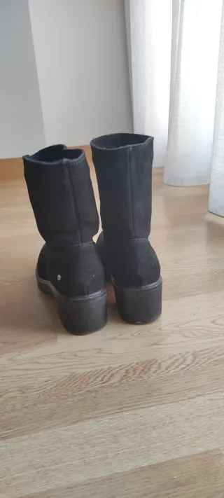 Botas de piel negras talla 40