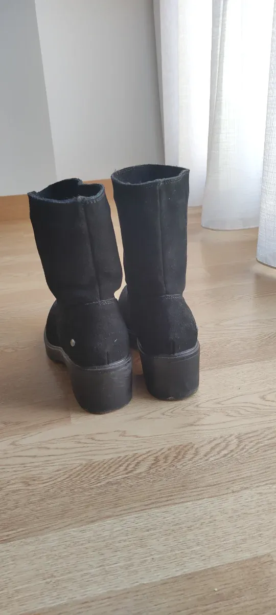 Botas de piel negras talla 40