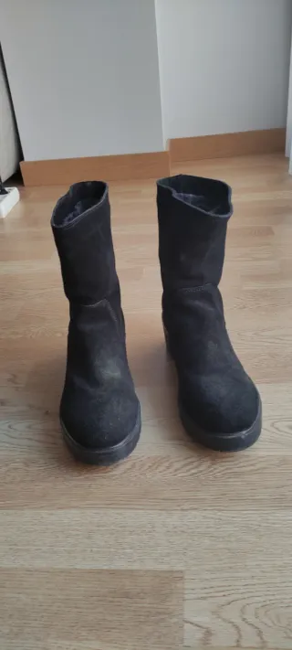 Botas de piel negras talla 40