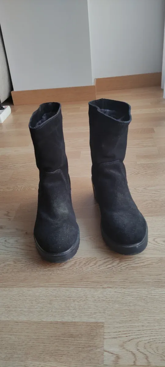 Botas de piel negras talla 40