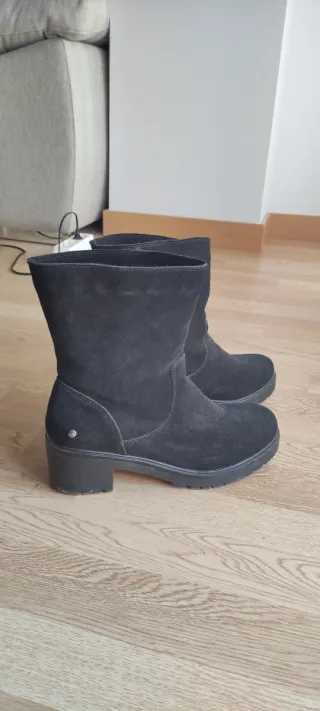 Botas de piel negras talla 40