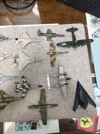 Lote maquetas aviones para restaurar.