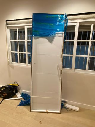 Puerta Madera Maciza Blanca Obramat 62x205