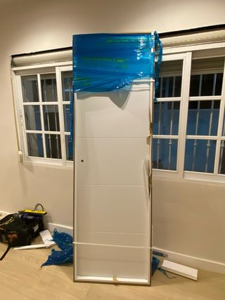 Puerta Madera Maciza Blanca Obramat 62x205