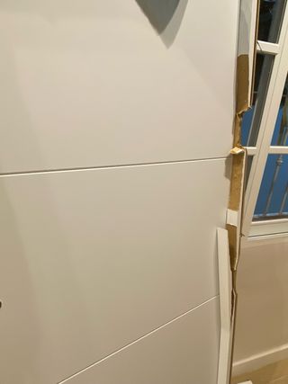 Puerta Madera Maciza Blanca Obramat 62x205