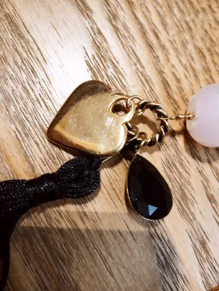 Bracciale Quarzo Rosa e Nero