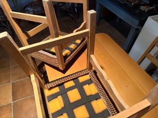 Mesa rústica de pino