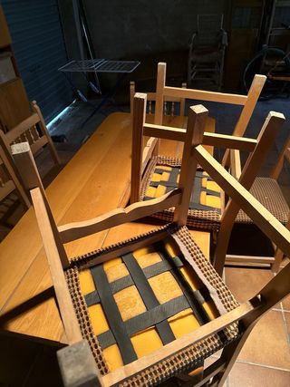 Mesa rústica de pino