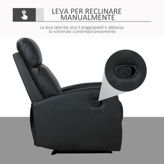 Poltrona Relax Reclinabile, Regolabile ed Ergonomi