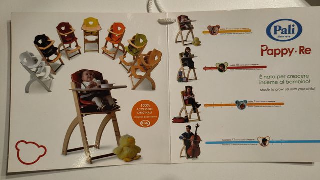 Seggiolone Pali Pappy Re in legno