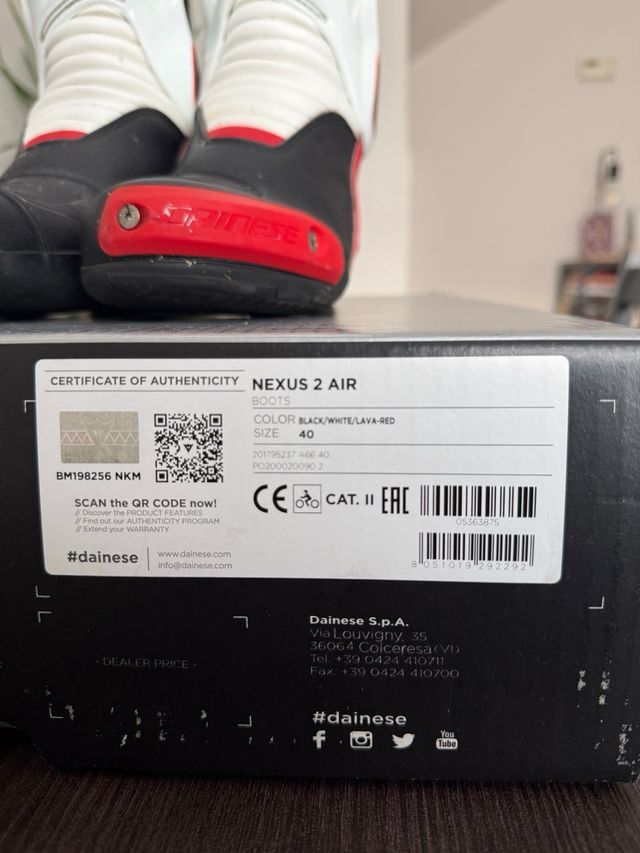 Botas Dainese Nexus 2 Air Talla 40