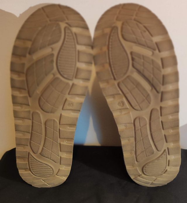 Botines de pelo beige/marrón