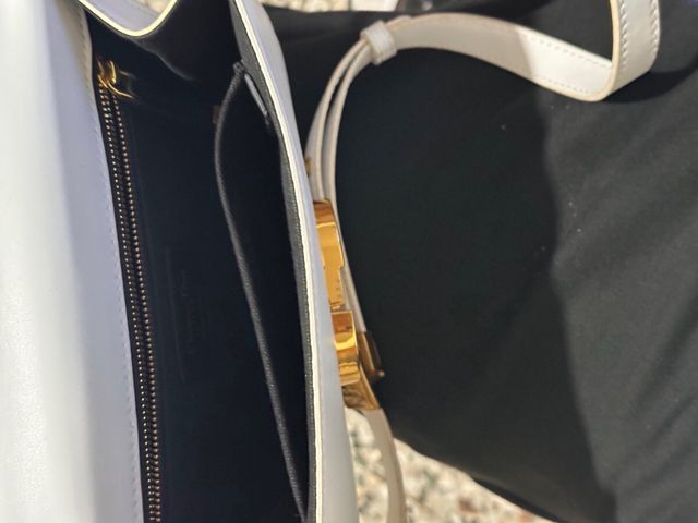 Borsa Christian Dior bianca con logo CD