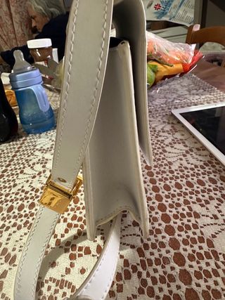 Borsa Christian Dior bianca con logo CD