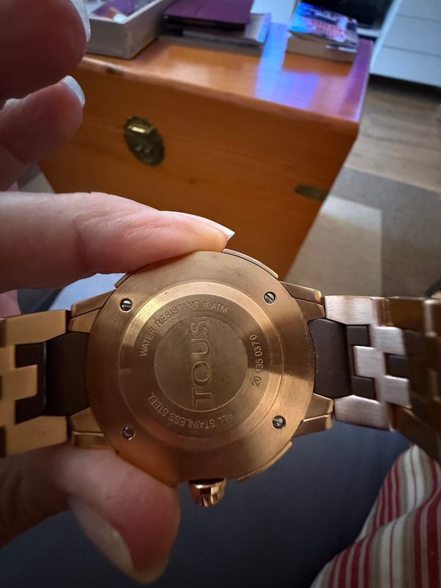 Reloj Tous Oro Rosa y Marrón Mujer