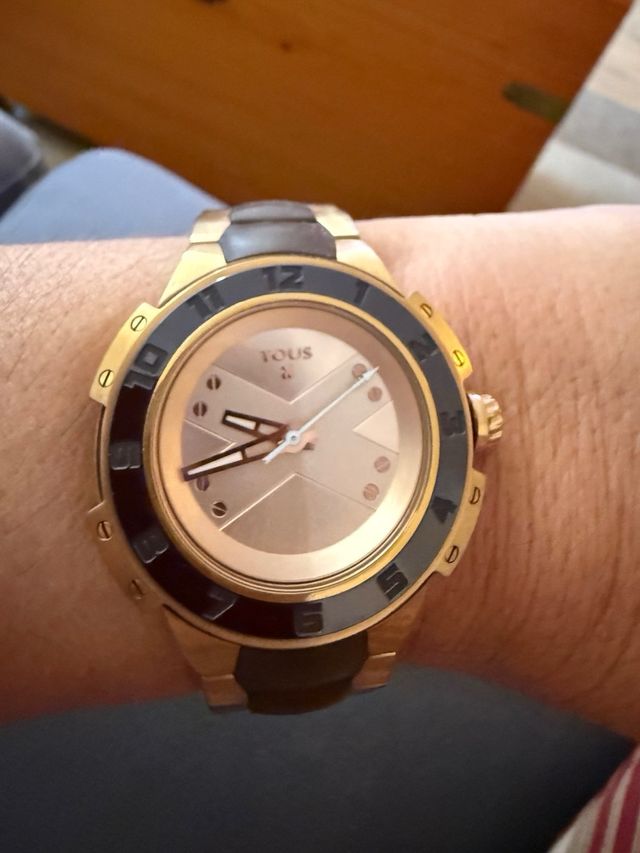 Reloj Tous Oro Rosa y Marrón Mujer