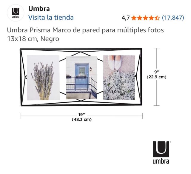 Portafotos Múltiple Umbra Prisma Nuevo
