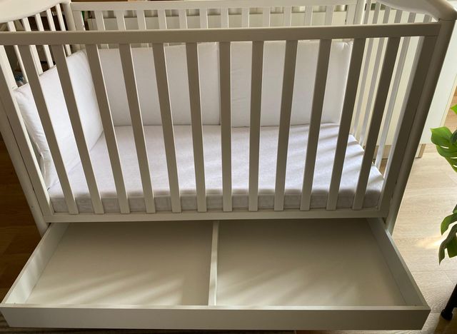 Culla/lettino Foppapedretti + materasso Viroclean