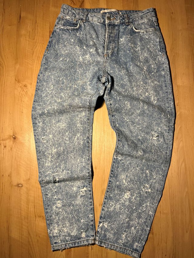 Vaqueros efecto lavado vintage estilo años 90