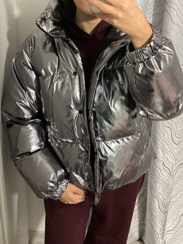 Cappotto Argento Lucido