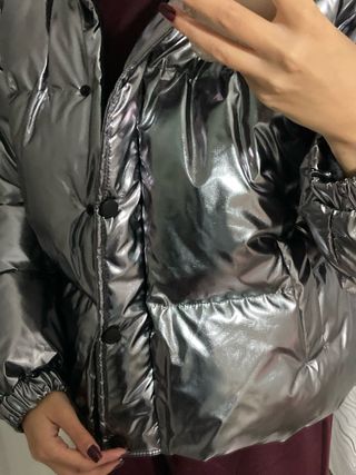 Cappotto Argento Lucido