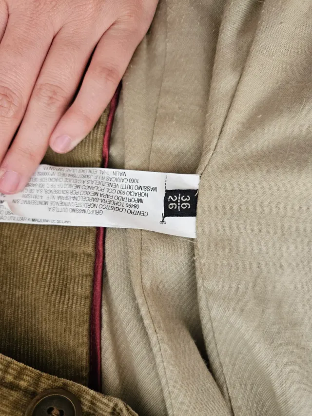 Chaqueta de pana Massimo Dutti marrón