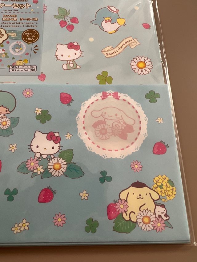 Set Papel Cartas y Sobres Sanrio