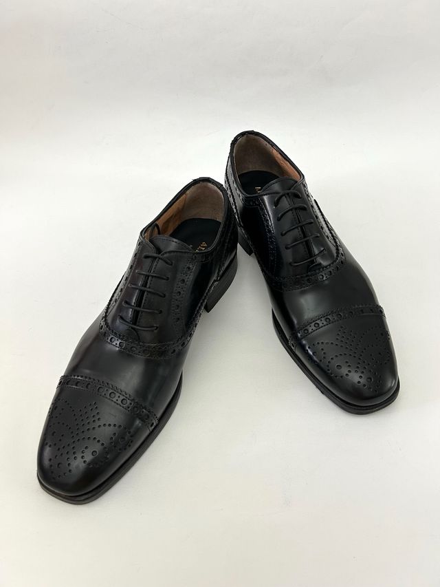 Nuove Scarpe uomo derby vera pelle N. 43
