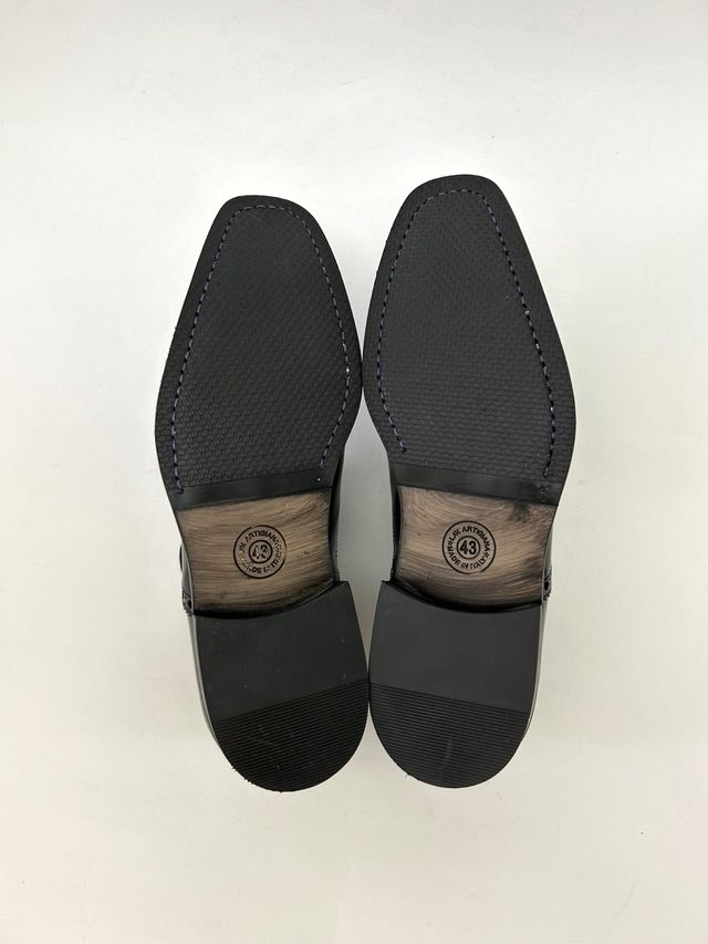 Nuove Scarpe uomo derby vera pelle N. 43