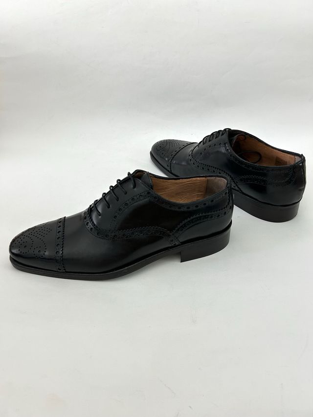 Nuove Scarpe uomo derby vera pelle N. 43