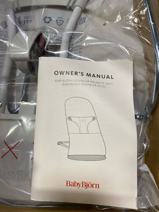 Hamaca BabyBjörn Balance Soft Malla Gris