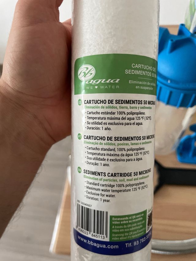 Filtro de Agua Bbagua Sedimentos 50 Micras