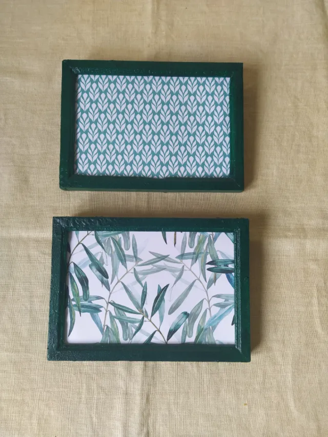 2 Cuadros Decorativos Verdes