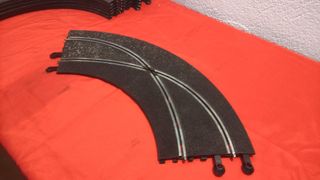 Cambio de carril en curva Scalextric 1:32